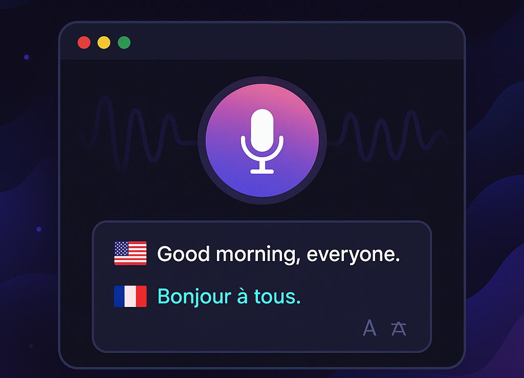 ChatGPT audio translator